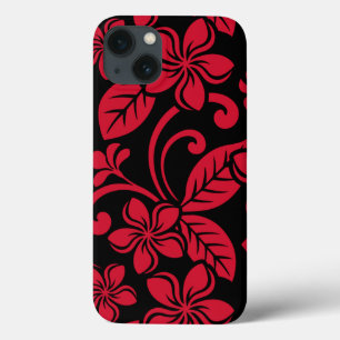 Case-Mate iPhone CASE PLUMÉRIE DE L'ÎLE (NOIR/ROUGE)