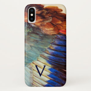 COQUES POUR iPhone PLUMES D'AILE D'UN ROLLER EUROPÉEN MONOGRAMME