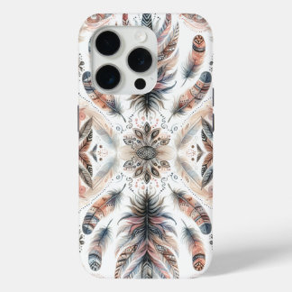 Coque iPhone 15 Pro Plumes Féroces
