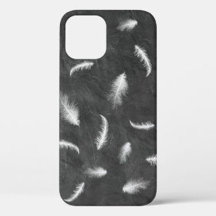 Case-Mate iPhone Case Plumes sur Coque-coque iphone en cuir gris
