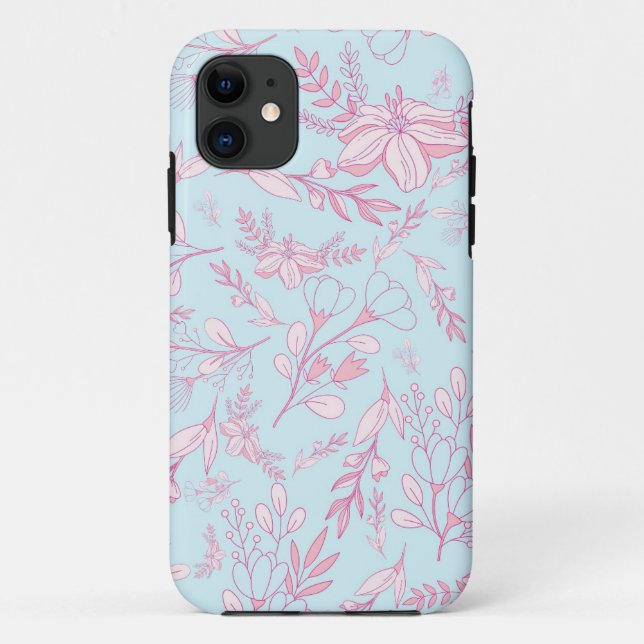 Coques Case-Mate iPhone Plutôt rose et bleu | Personnalisé (Dos)