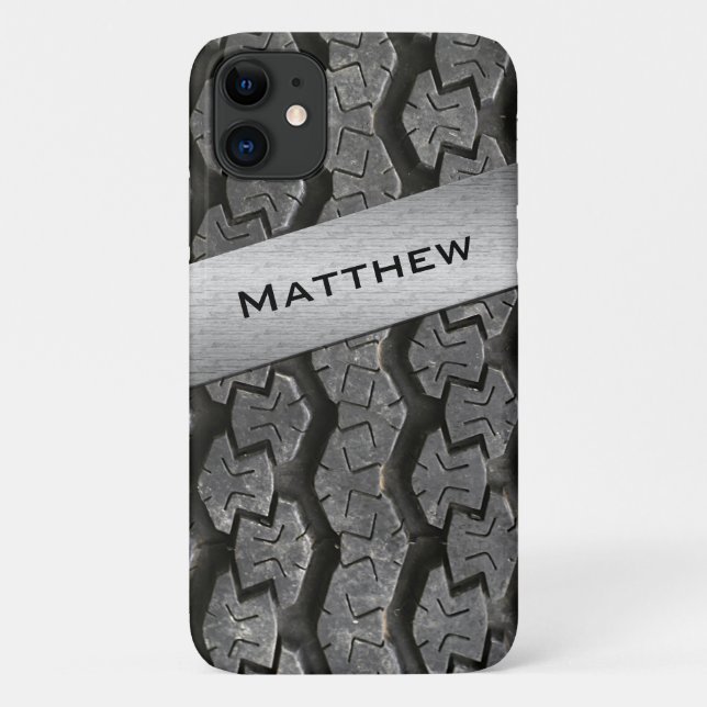 Coques Case-Mate iPhone Pneumatiques en caoutchouc personnalisées pour iPh (Dos)