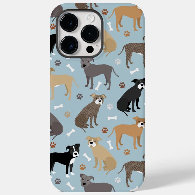 Coques Case-Mate iPhone Poches et os Pitbulles (Verso)