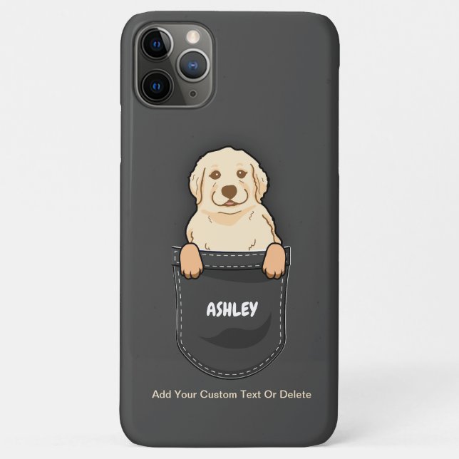 Coques Case-Mate iPhone Pocket Golden retriever mignon chien propriétaire  (Dos)