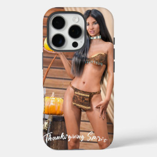 Coques iPhone 16 Pro Poing amérindien sur mur de bois