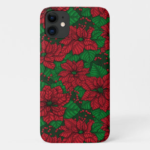 Case-Mate iPhone Case Poinsettia, motif de Noël