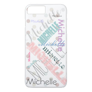Coques Pour iPhone Point de polka nommé en pastel