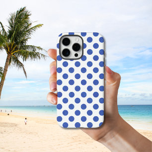 Coques iPhone 16 Pro Max Point Polka bleu