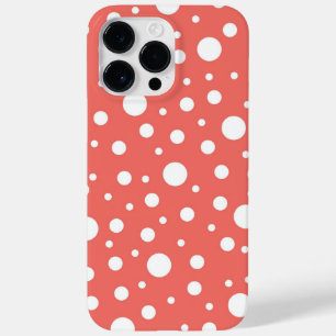 Coque Pour Pour iPhone 14 Pro Max Point Polka de corail