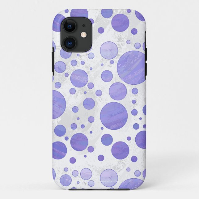 Coques Case-Mate iPhone Point Polka Soleil Violet (Dos)