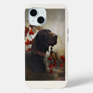 Coque Pour iPhone 15 Pointeurs allemands à poils courts