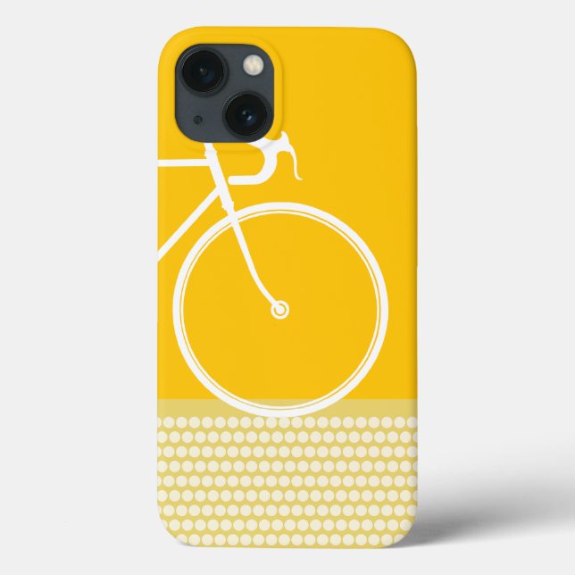 Coques Case-Mate iPhone points Abstraits jaunes (Verso)