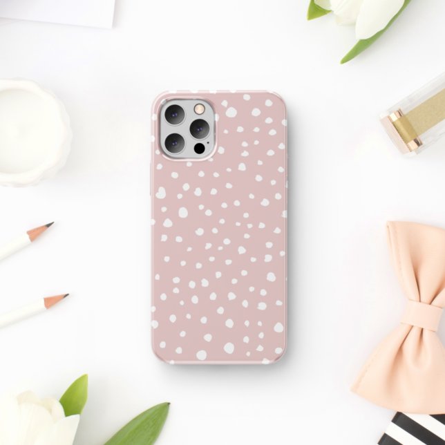 Coques Case-Mate iPhone Points Dalmatiens Rose, Points Dalmatiens, Impress (Créateur téléchargé)