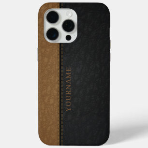 Coque iPhone 15 Pro Max Points de cuir faux