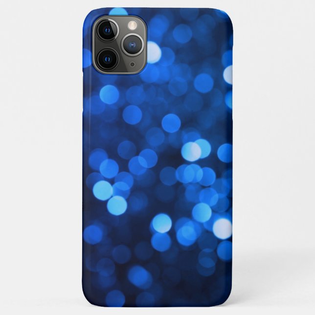 Coques Case-Mate iPhone Points de lumière bleue abstraits (Dos)