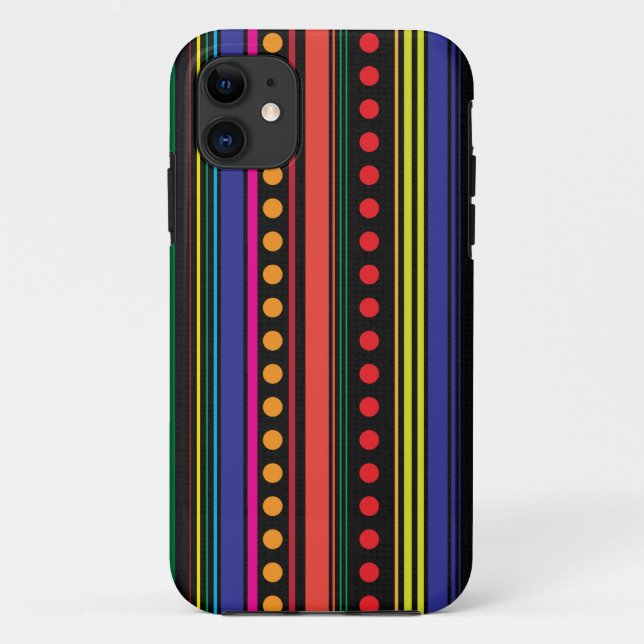 Coques Case-Mate iPhone Points et bandes (Dos)