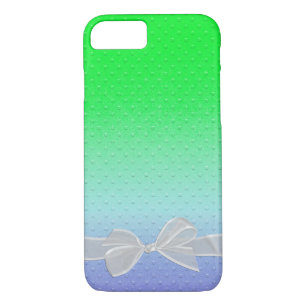 Coques Pour iPhone points gaufrés avec arc blanc transparent