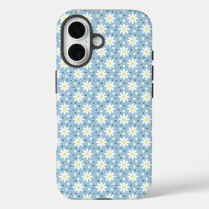 Coques iPhone 16 points margueris bleu clair