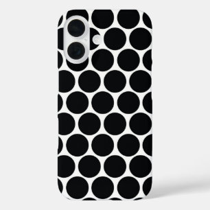 Coques iPhone 16 Points noirs et blancs