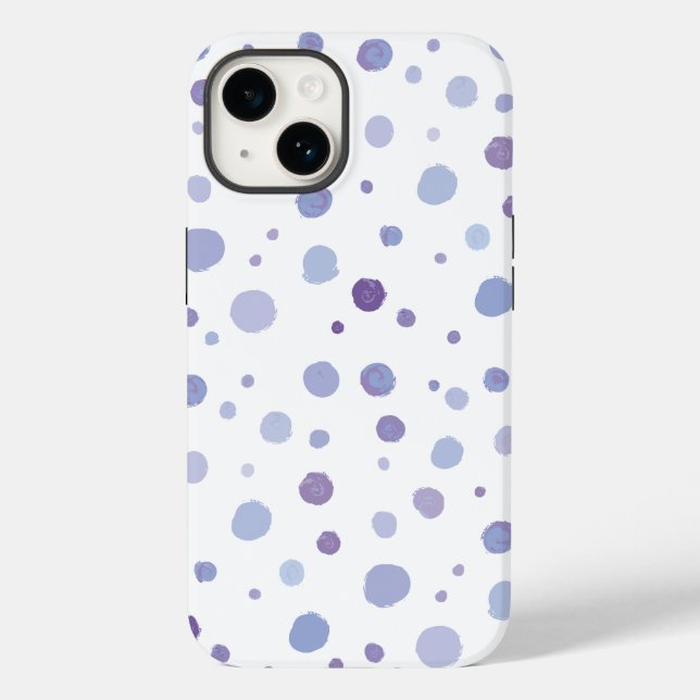Coques Case-Mate iPhone points noirs peints à la main (Verso)