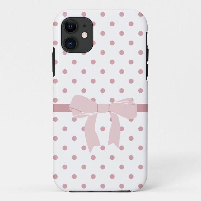 Coques Case-Mate iPhone Points roses Girly (Dos)