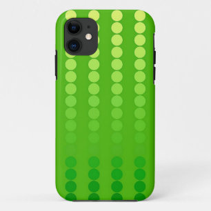 Coques Pour iPhone Points satinés - nuances vert citron