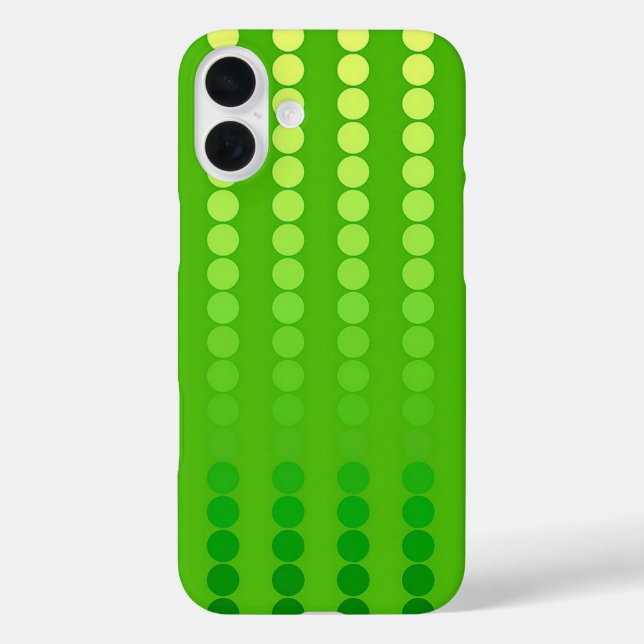 Coques Case-Mate iPhone Points satinés - nuances vert citron (Verso)