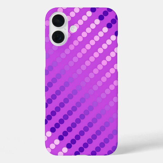 Coques Case-Mate iPhone Points satinés - violet et orchidée (Verso)