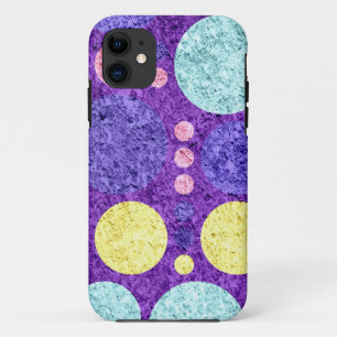 Case-Mate iPhone Case Pois Abstraits Aqua jaune violet