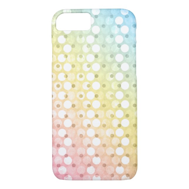 Coques Case-Mate iPhone Pois arc-en-ciel (Dos)