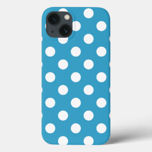 Case-Mate iPhone Case Pois blancs sur Arrière - plan bleu Peacock