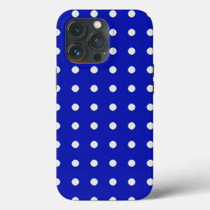 Etui iPhone Case-Mate pois blancs sur bleu