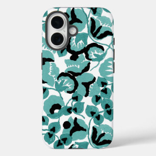 Coques iPhone 16 Pois de Senteur (Sarcelle) Beaux-arts