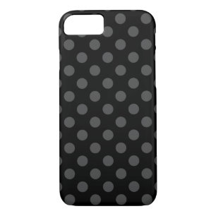Etui iPhone Case-Mate Pois gris sur noir