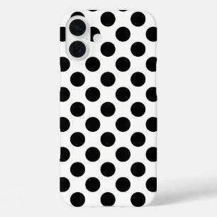 Coques iPhone 16 Plus Pois noir