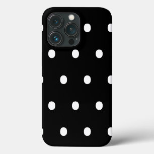 Case-Mate iPhone Case Pois noir blanc grand élégant motif