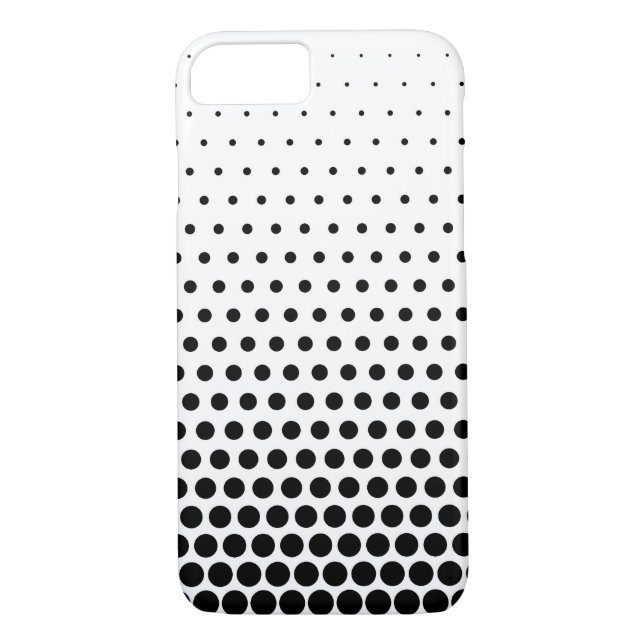 Coques Case-Mate iPhone Pois noir blanc moderne (Dos)