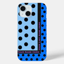 Pois noirs sur blues - Personnalisé