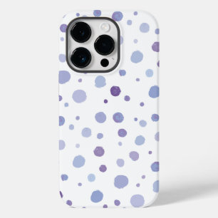 Coque Pour iPhone 14 Pro pois peint à la main