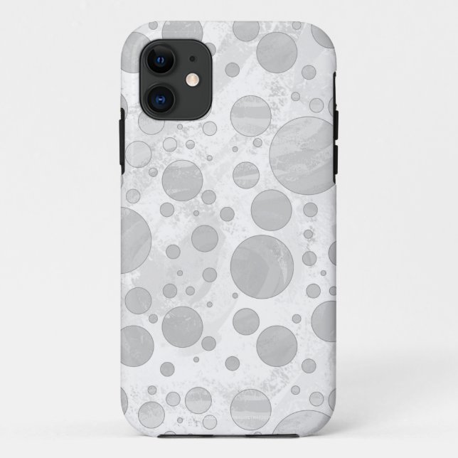 Coques Case-Mate iPhone Pois Rainy Sky Grey (Dos)