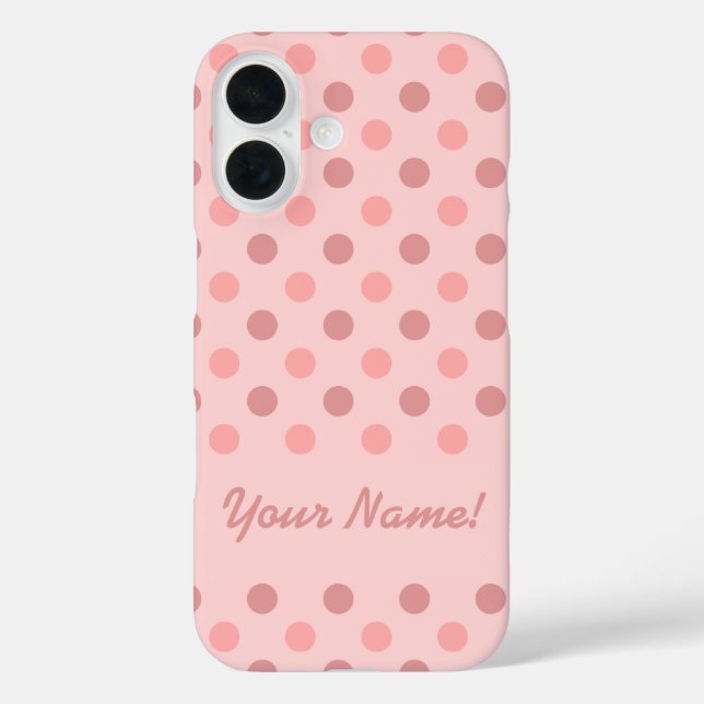 Coques Case-Mate iPhone Pois rose (Verso)