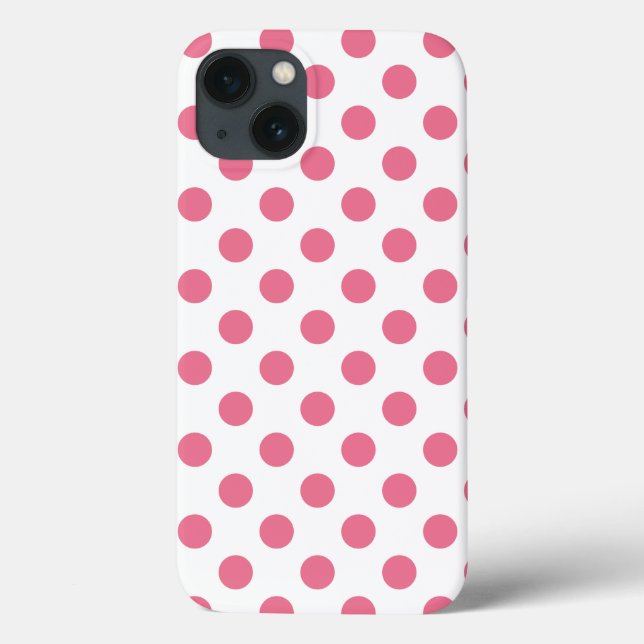 Coques Case-Mate iPhone Pois rose et blanc Coque-coque iphone Mate (Verso)