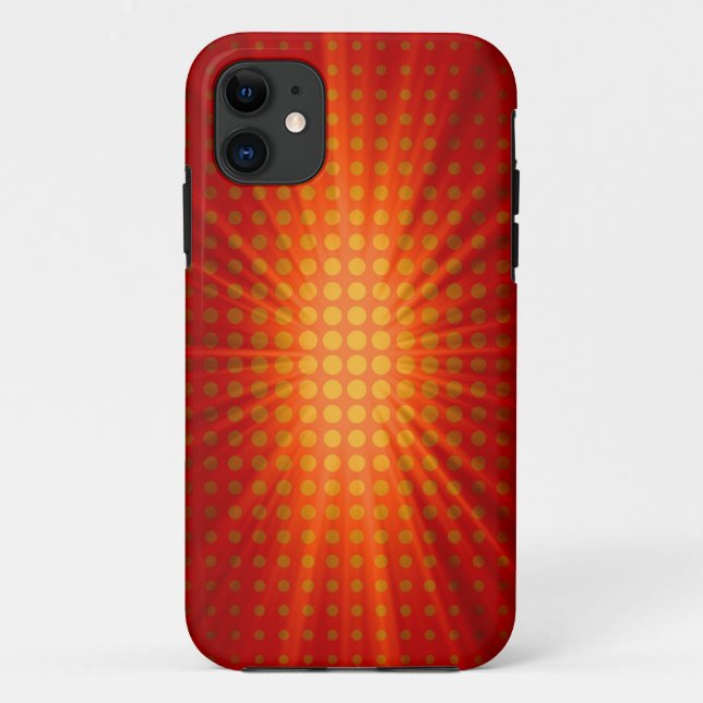 Coques Case-Mate iPhone Pois rouges avec Star Light (Dos)