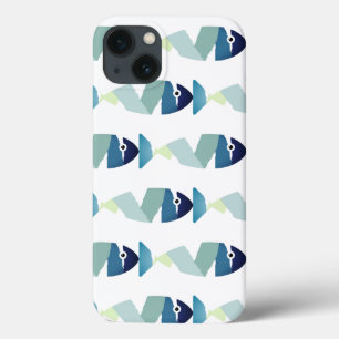 Case-Mate iPhone Case Poisson bleu de natation Abstraite