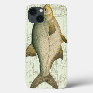 iPhone 13 Coque Poisson d'eau douce sur la carte