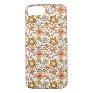 Case-Mate iPhone Case Poisson Dragonfly Flower Orange Yellow Motif