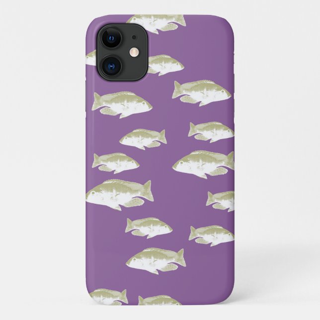 Coques Case-Mate iPhone Poisson sur violet (Dos)