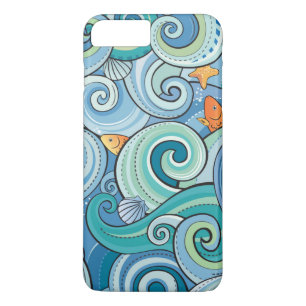 Etui iPhone Case-Mate Poissons parmi le motif de vagues