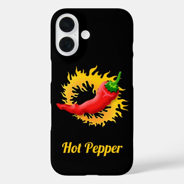 Coques Case-Mate iPhone Poivre chaud avec flamme (Verso)
