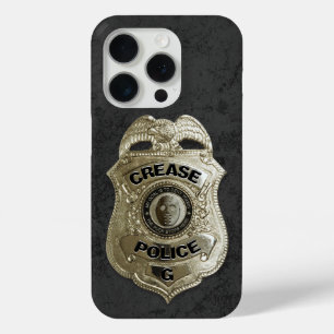 Coque iPhone 15 Pro Police de crédit (gardien de hockey)